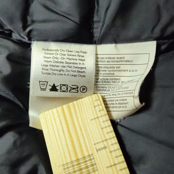 Eddie Bauer goose down button up jacket Spring Jacket Navy Blue mens Medium - Picture 14 of 16